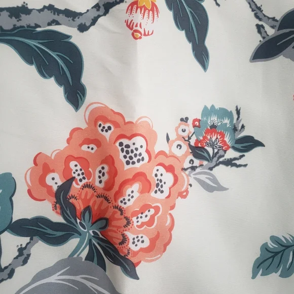 Single Panel - DriftAway Ada Floral Botanical Print Blackout Grommet Curtain - Picture 2 of 3